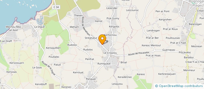 localisation de l'entreprise MADAME CHLOE LEGRAND  KERLOUAN