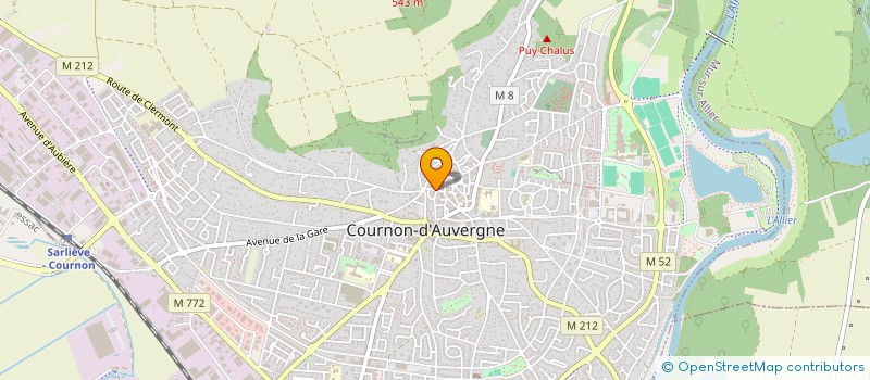 localisation de l'entreprise MADAME CHLOE LELOIR  COURNON-D'AUVERGNE