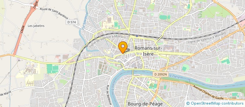 localisation de l'entreprise MADAME CHLOE LEROY  ROMANS-SUR-ISERE