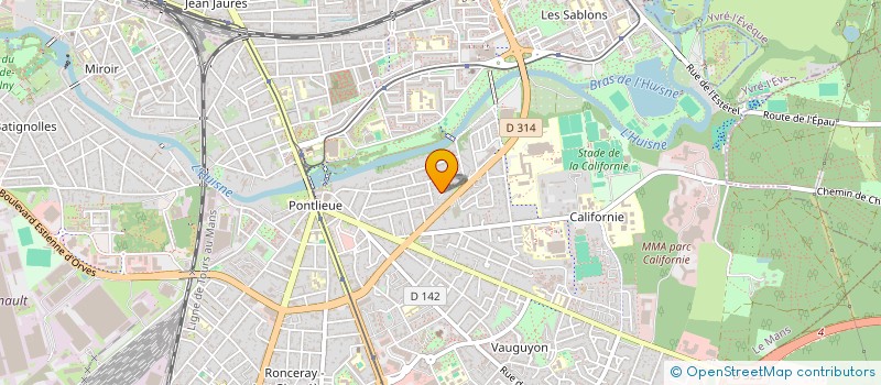 localisation de l'entreprise MADAME CHLOE LESNE-CHANTRAN  LE MANS