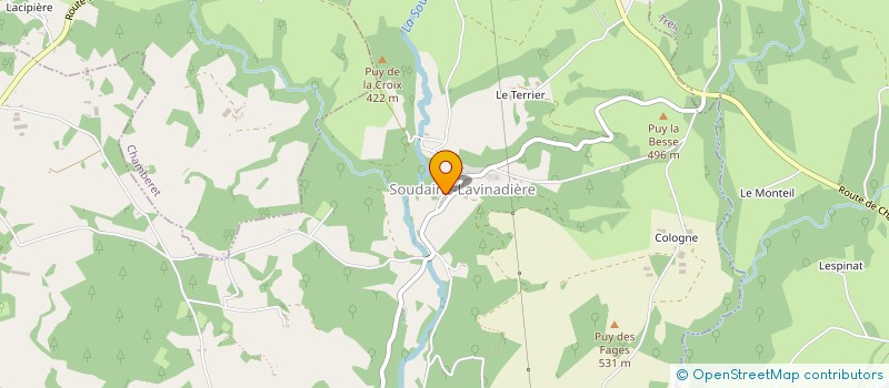 localisation de l'entreprise MADAME CHLOE LETELLIER  SOUDAINE-LAVINADIERE