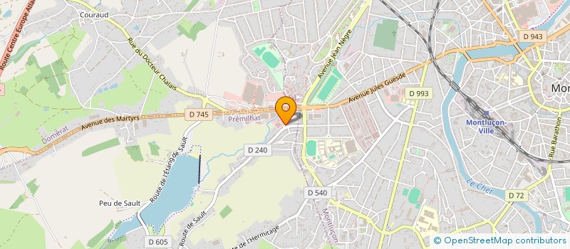 localisation de l'entreprise MADAME CHLOE LEVASSEUR à PREMILHAT