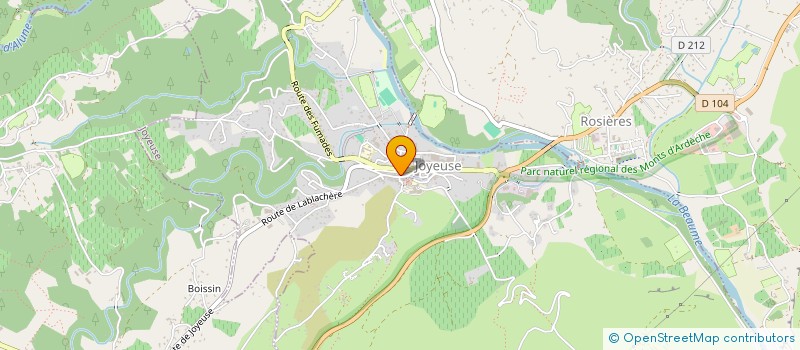 localisation de l'entreprise MADAME CHLOE LEVIGOUREUX à JOYEUSE
