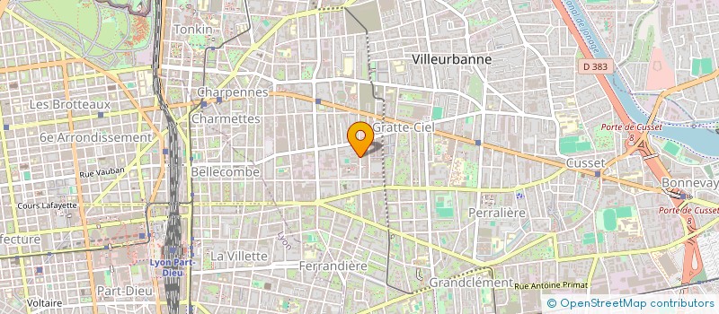 localisation de l'entreprise MADAME CHLOE LI  VILLEURBANNE