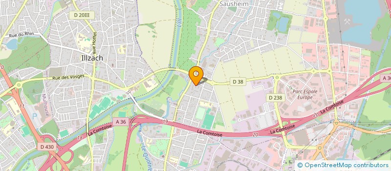 localisation de l'entreprise MADAME CHLOE LITZLER  SAUSHEIM