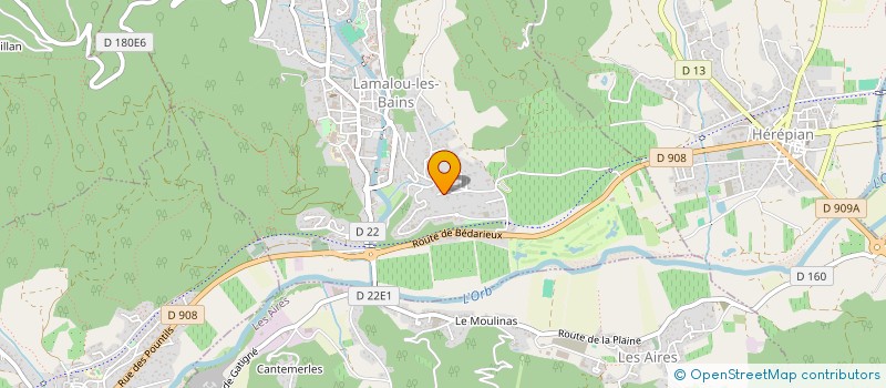 localisation de l'entreprise MADAME CHLOE LOEFFLER  LAMALOU-LES-BAINS