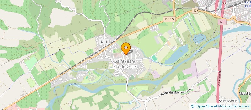 localisation de l'entreprise MADAME CHLOE LOURSEL  SAINT-JEAN-PLA-DE-CORTS