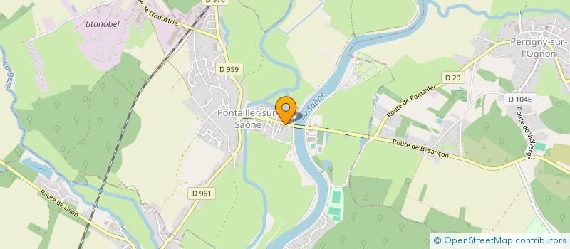 localisation de l'entreprise MADAME CHLOE LUCCA  PONTAILLER-SUR-SAONE