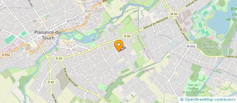 localisation de l'entreprise MADAME CHLOE LUCIANI  PLAISANCE-DU-TOUCH