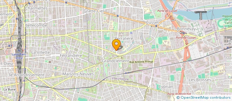 localisation de l'entreprise MADAME CHLOE LUMINET à VILLEURBANNE