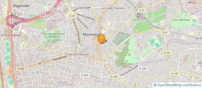localisation de l'entreprise MADAME CHLOE MACHENAUD à MONTREUIL