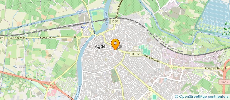 localisation de l'entreprise MADAME CHLOE MAES  AGDE