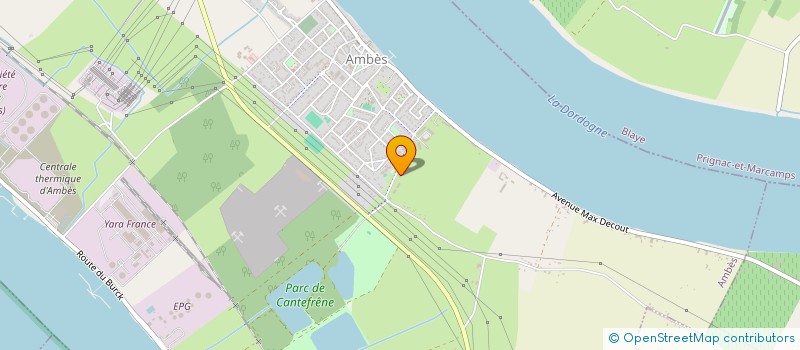 localisation de l'entreprise MADAME CHLOE MAGNON  AMBES