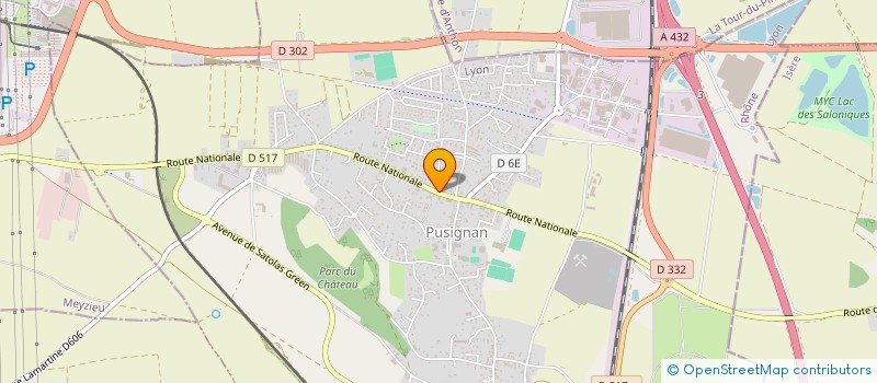 localisation de l'entreprise MADAME CHLOE MAISON  PUSIGNAN