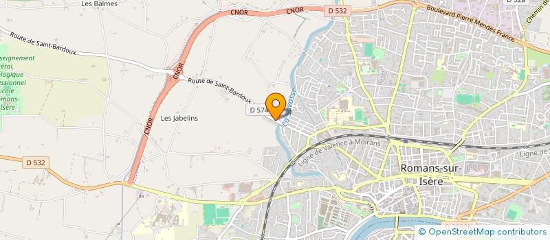 localisation de l'entreprise MADAME CHLOE MALOSSANNE  ROMANS-SUR-ISERE