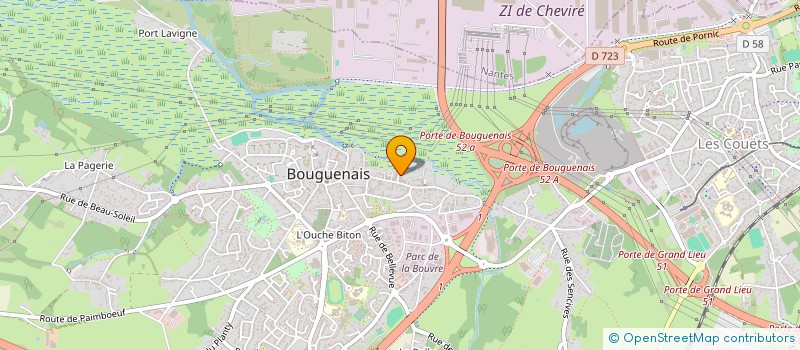 localisation de l'entreprise MADAME CHLOE MARIONNEAU  BOUGUENAIS