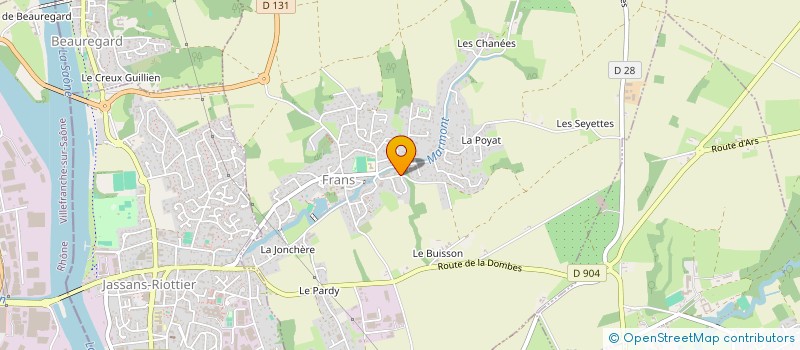 localisation de l'entreprise MADAME CHLOE MARTIGNON à FRANS