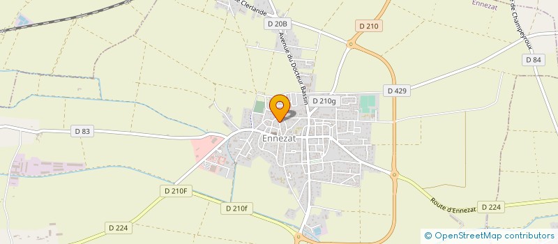 localisation de l'entreprise MADAME CHLOE MARTIN  ENNEZAT