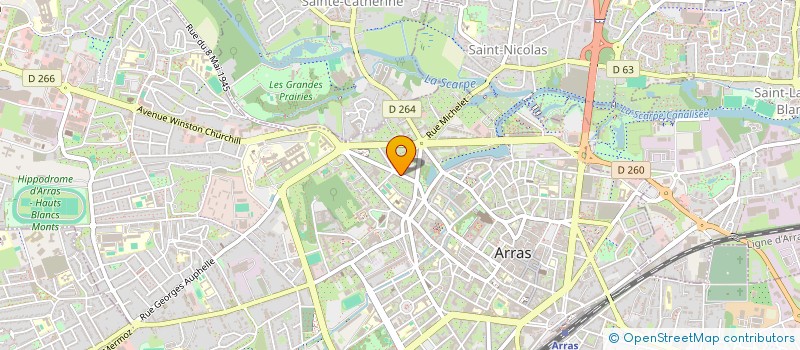 localisation de l'entreprise MADAME CHLOE MARTIN à ARRAS