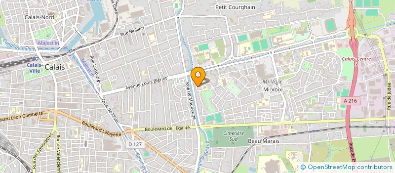 localisation de l'entreprise MADAME CHLOE MARTIN  CALAIS