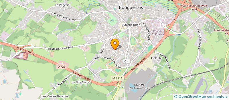 localisation de l'entreprise MADAME CHLOE MARTINEAU  BOUGUENAIS