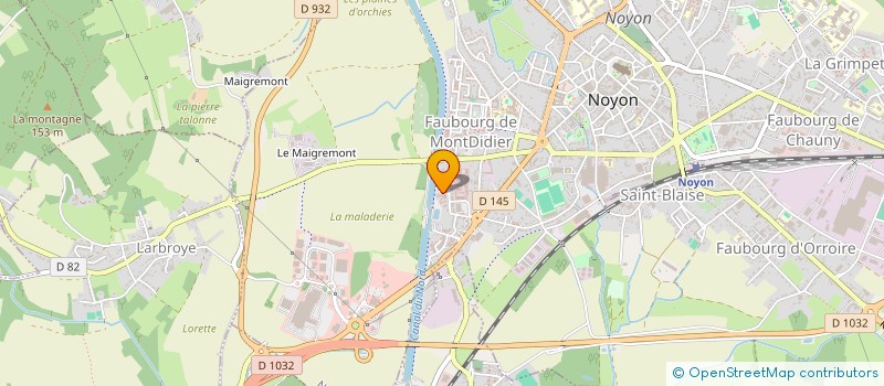 localisation de l'entreprise MADAME CHLOE MATHIEU à NOYON
