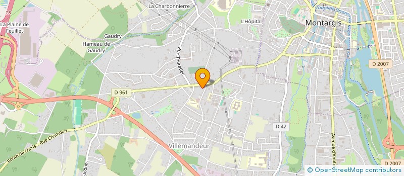 localisation de l'entreprise MADAME CHLOE MAUDET à VILLEMANDEUR