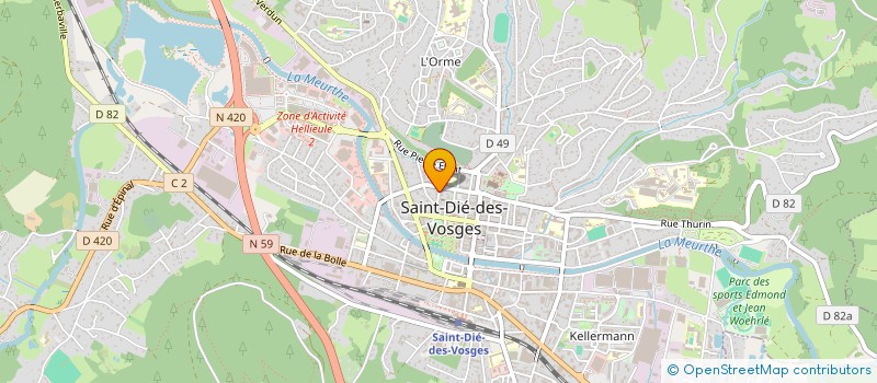 localisation de l'entreprise MADAME CHLOE MEHL à SAINT-DIE-DES-VOSGES