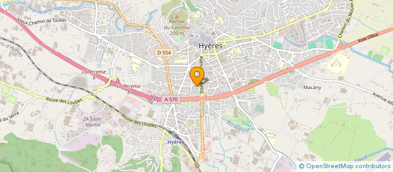 localisation de l'entreprise MADAME CHLOE MEREL à HYERES