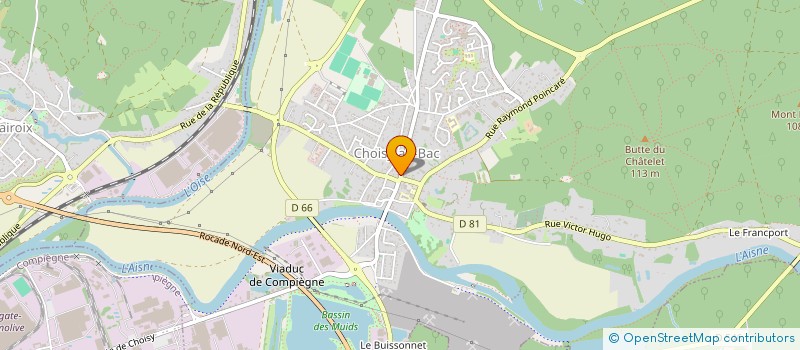 localisation de l'entreprise MADAME CHLOE MERLIN  CHOISY-AU-BAC