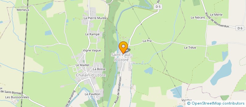 localisation de l'entreprise MADAME CHLOE MICHAUT  SAINT-PAUL-D'UZORE