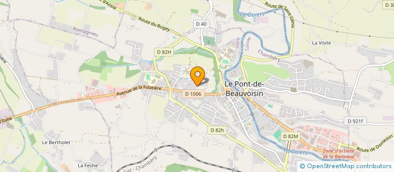 localisation de l'entreprise MADAME CHLOE MICHELET  LE PONT-DE-BEAUVOISIN