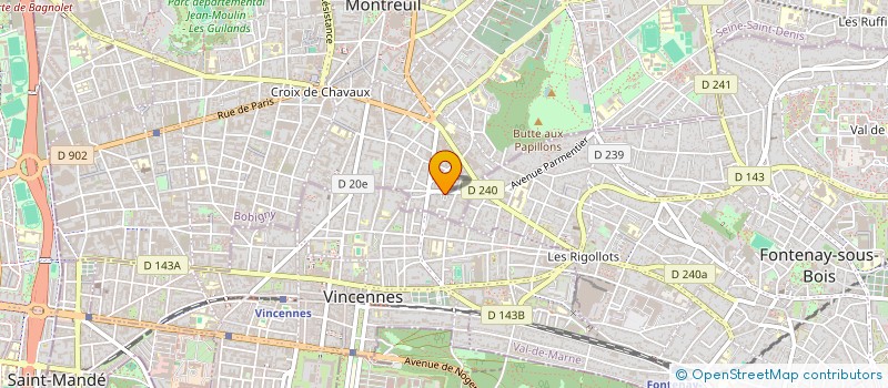 localisation de l'entreprise MADAME CHLOE MIDONNET à MONTREUIL