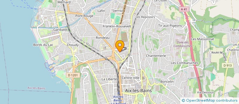 localisation de l'entreprise MADAME CHLOE MILLET  AIX-LES-BAINS