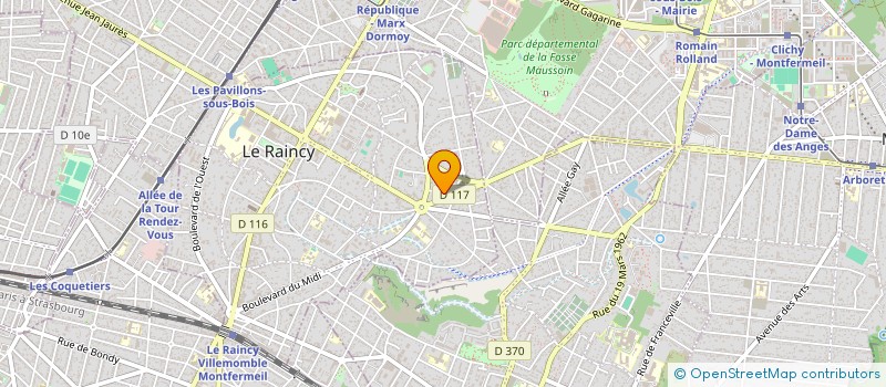 localisation de l'entreprise MADAME CHLOE MINIERE à LE RAINCY