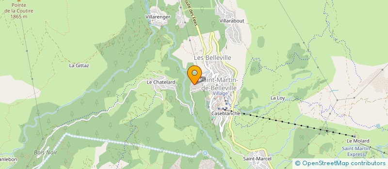 localisation de l'entreprise MADAME CHLOE MONIER  LES BELLEVILLE