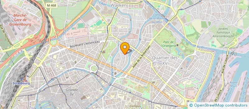 localisation de l'entreprise MADAME CHLOE MONTIAGE  STRASBOURG