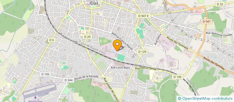 localisation de l'entreprise MADAME CHLOE MORAL  DAX