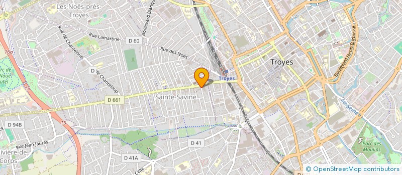 localisation de l'entreprise MADAME CHLOE MOREAU  SAINTE-SAVINE