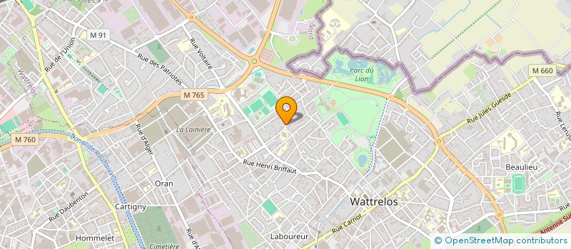 localisation de l'entreprise MADAME CHLOE MOREIRA PEREIRA  WATTRELOS