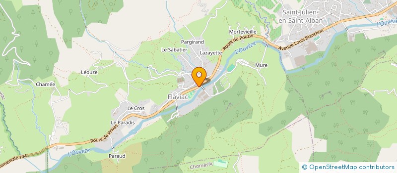 localisation de l'entreprise MADAME CHLOE MORENO  FLAVIAC