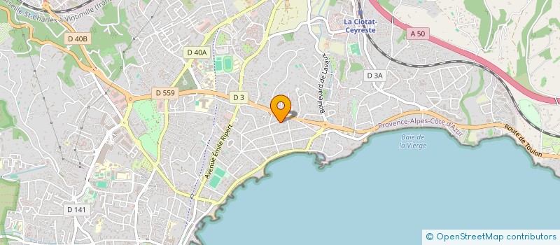 localisation de l'entreprise MADAME CHLOE MOUILLON à LA CIOTAT
