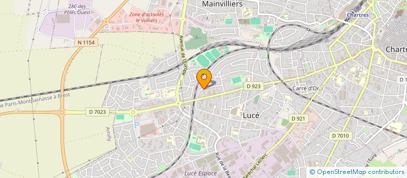 localisation de l'entreprise MADAME CHLOE NADAU à LUCE