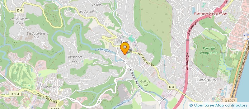 localisation de l'entreprise MADAME CHLOE NARET  BIOT