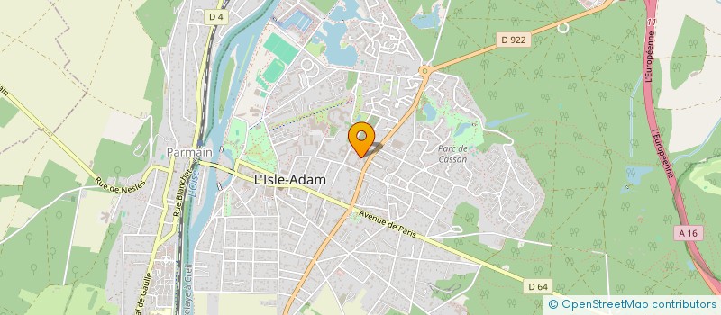 localisation de l'entreprise MADAME CHLOE NASSIF  L'ISLE-ADAM