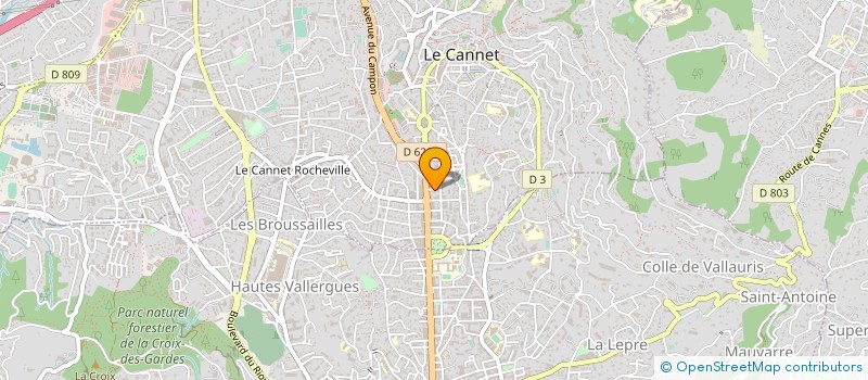 localisation de l'entreprise MADAME CHLOE NEVORET à LE CANNET