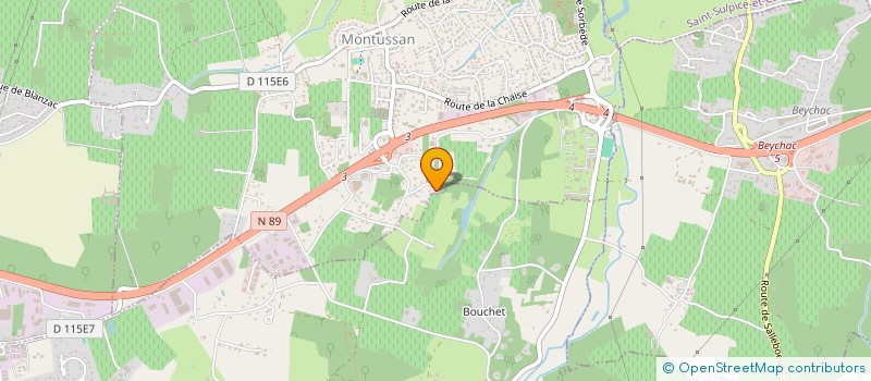 localisation de l'entreprise MADAME CHLOE NOBLET  MONTUSSAN