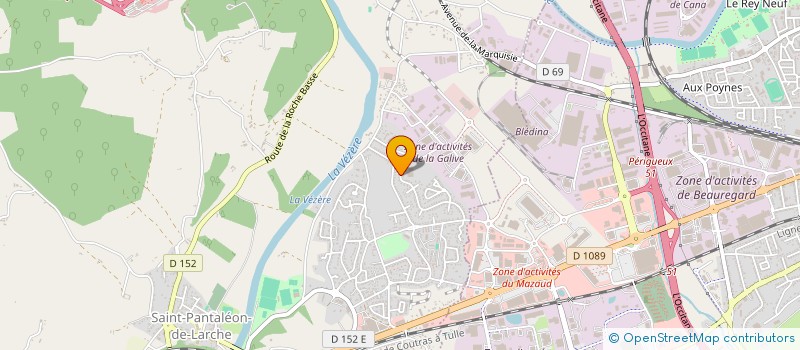 localisation de l'entreprise MADAME CHLOE NOUCADOU  SAINT-PANTALEON-DE-LARCHE