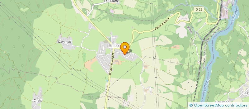 localisation de l'entreprise MADAME CHLOE OCZKOWSKI  BILLIAT