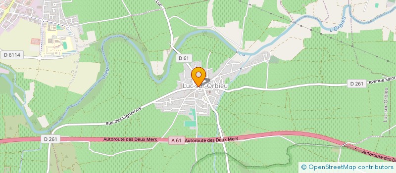 localisation de l'entreprise MADAME CHLOE ONILLON à LUC-SUR-ORBIEU